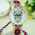 New design handmade wooven skeleton watch